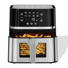 8 Quart Stainless Steel Digital Air Fryer with Viewing Window