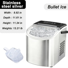 26 lb Portable Countertop Bullet Ice Maker with Handle