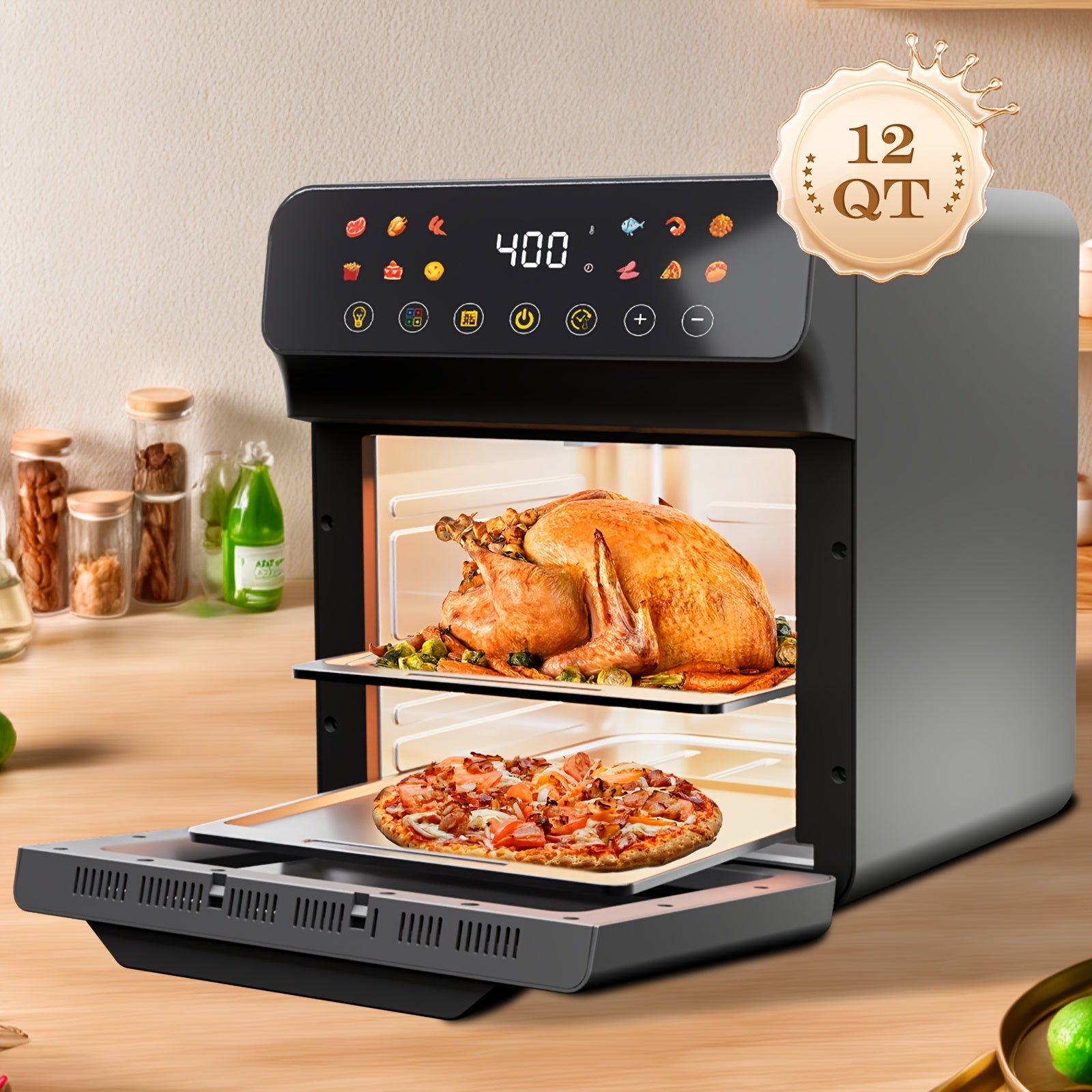 12 Quart Touchscreen Air Fryer Convection Oven
