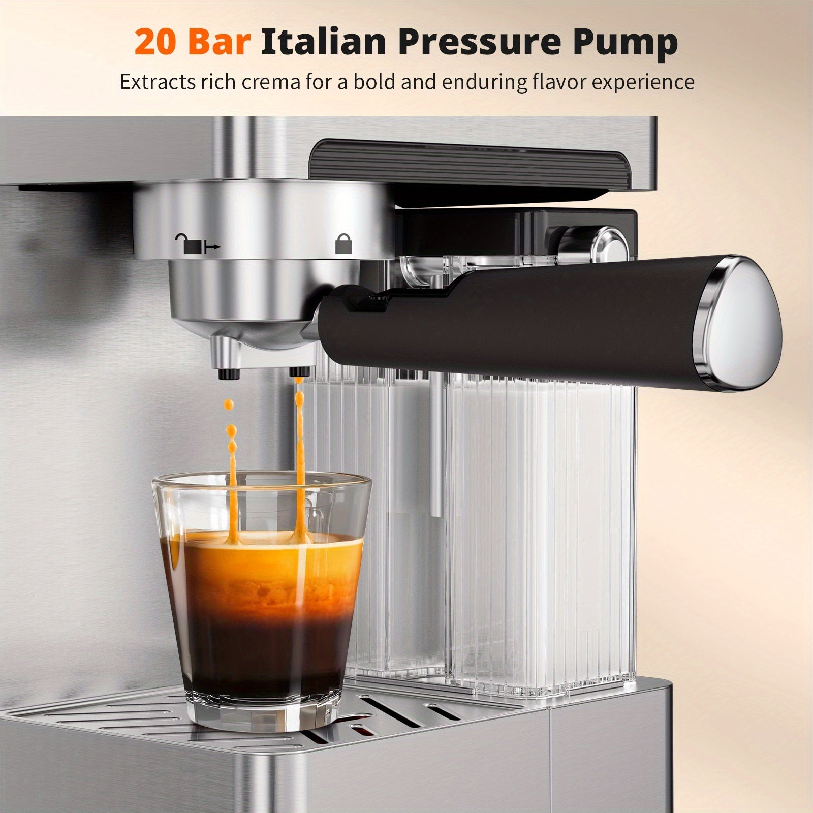 DB20 3-in-1 Dual Boiler Espresso & Cappuccino Machine