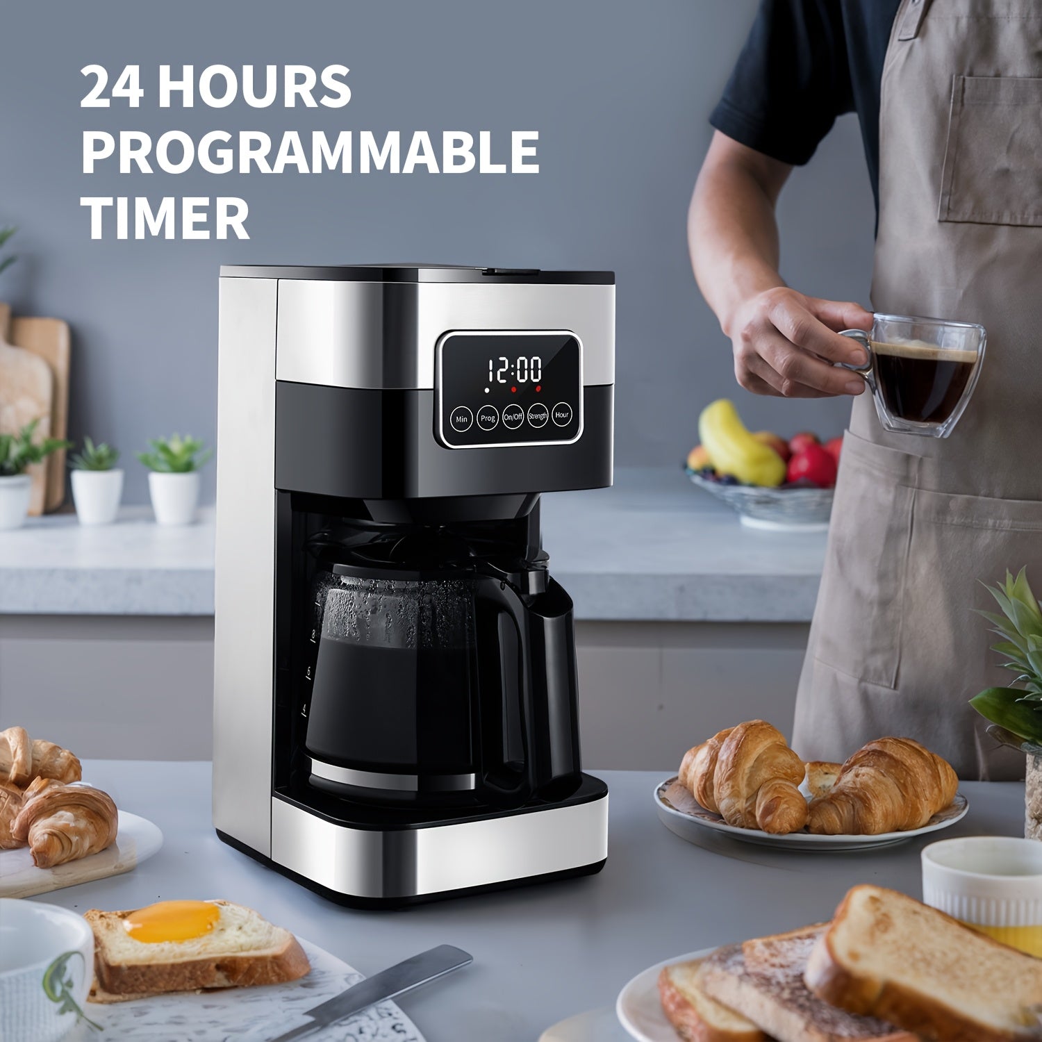 C10 Touch-Screen 10-Cup Programmable Drip Coffee Maker