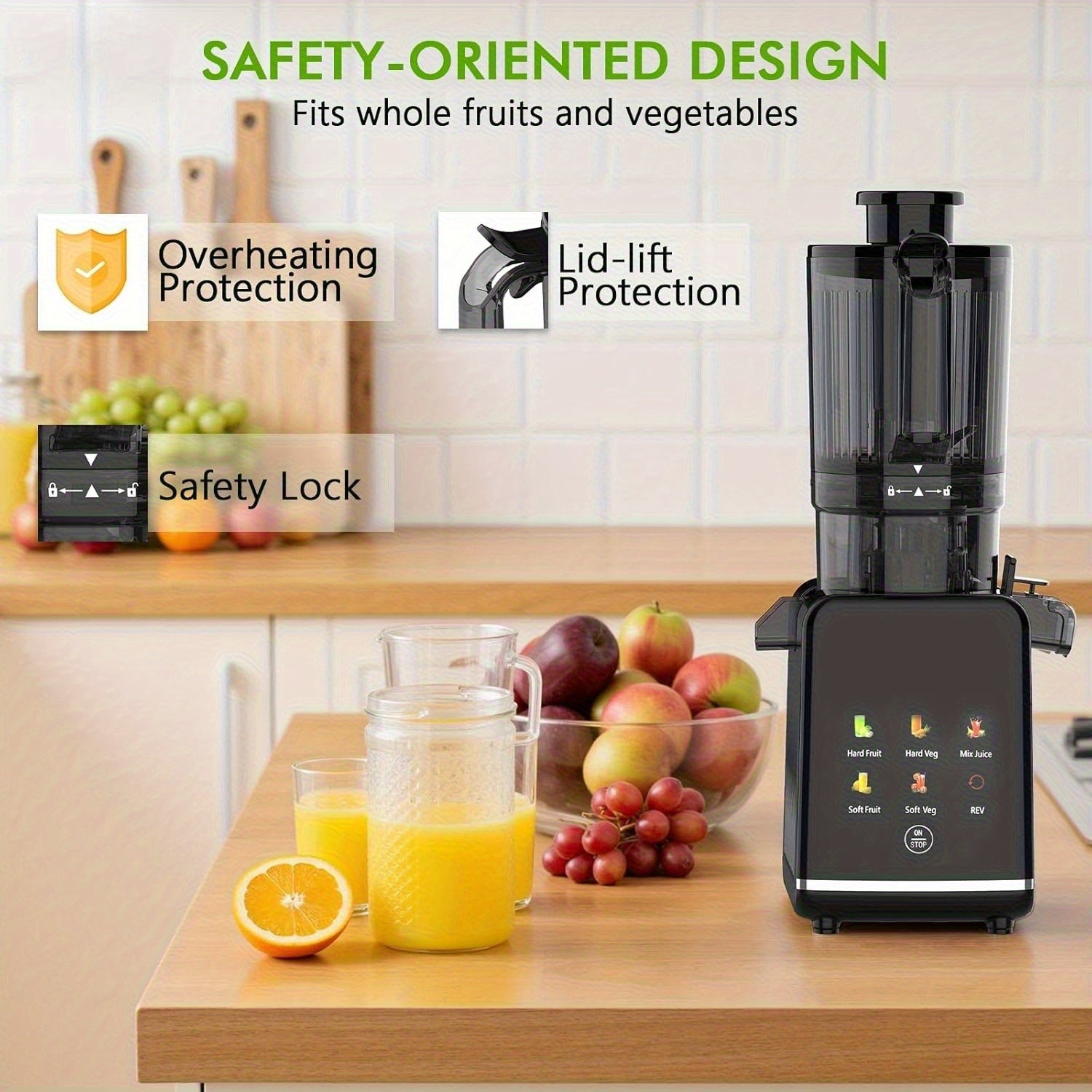 CJ100 Wide Chute Cold Press Slow Juicer