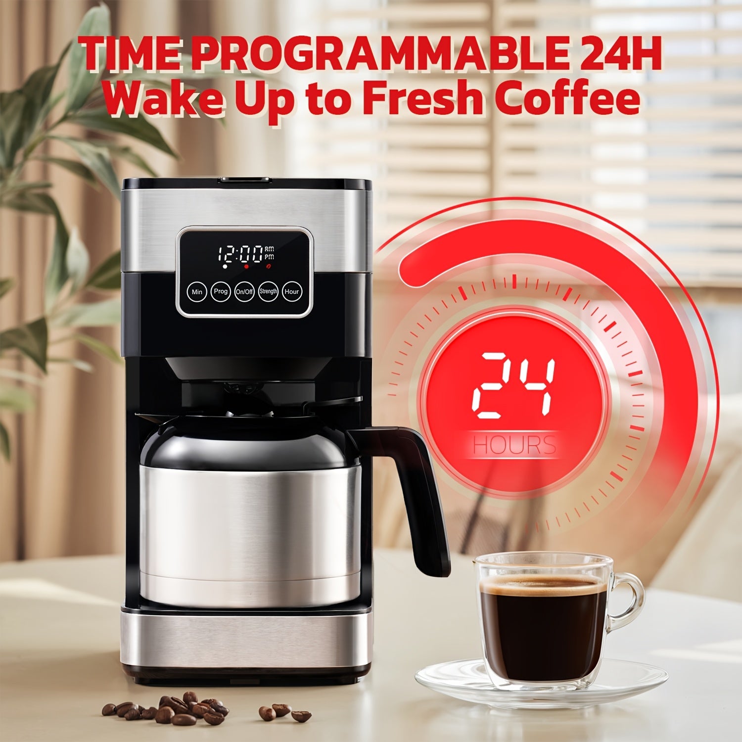 C10 Touch-Screen 10-Cup Programmable Drip Coffee Maker
