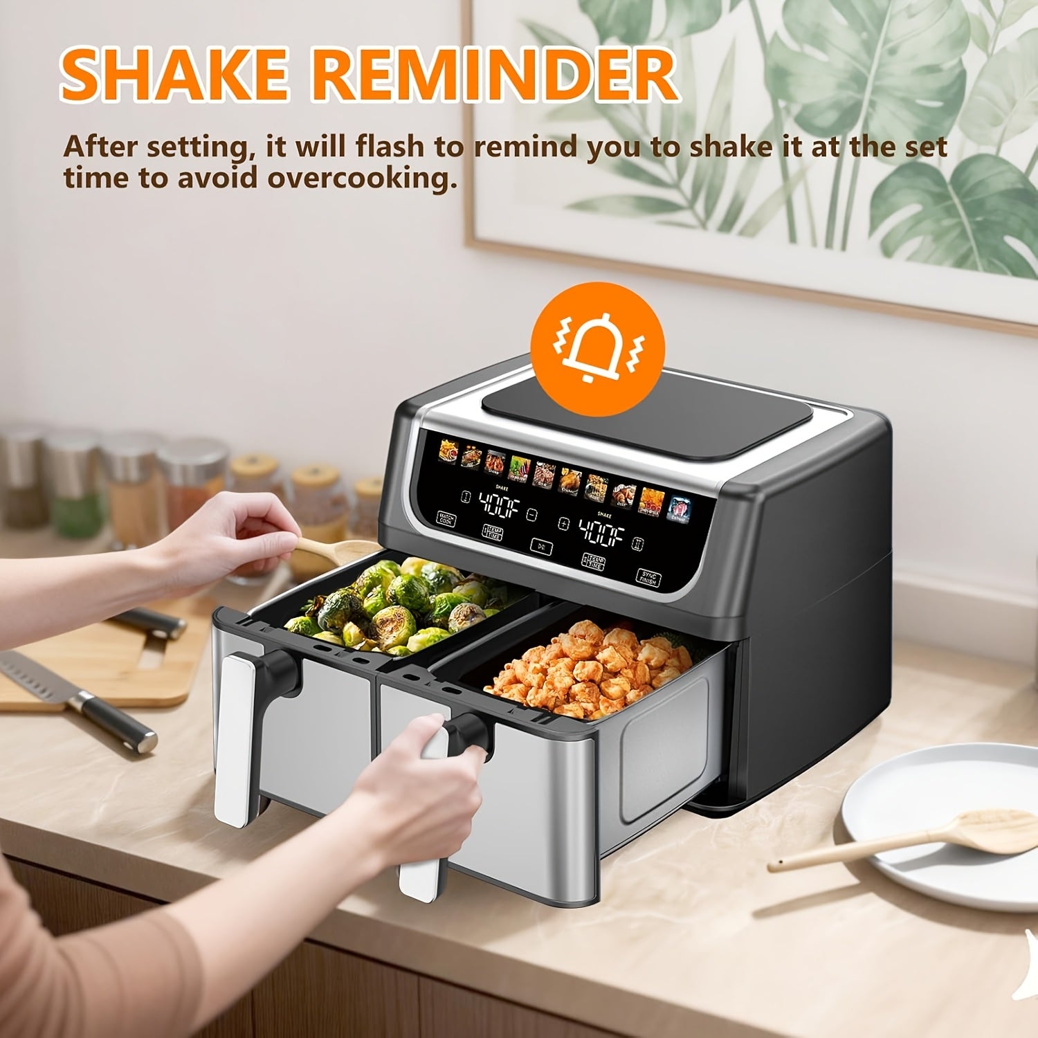 9.5 Quart Dual Basket Digital Air Fryer