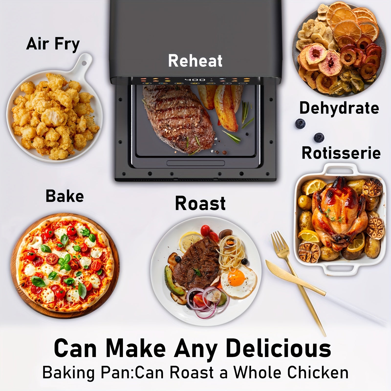 12 Quart Touchscreen Air Fryer Convection Oven
