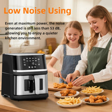 8 Quart Stainless Steel Digital Air Fryer with Viewing Window