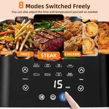 8 Quart Stainless Steel Digital Air Fryer with Viewing Window