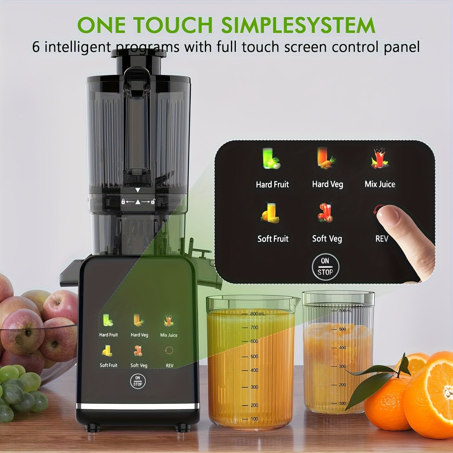 CJ100 Wide Chute Cold Press Slow Juicer