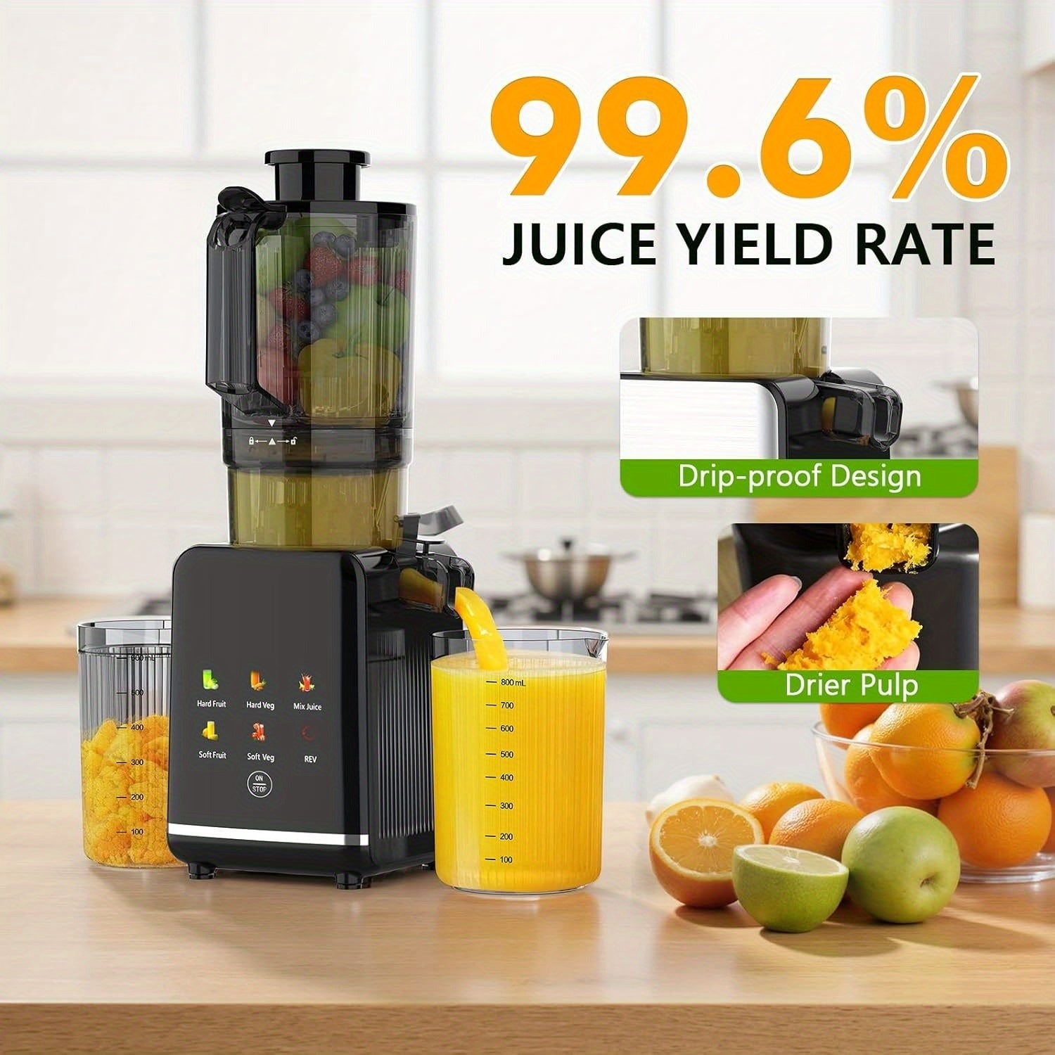 CJ100 Wide Chute Cold Press Slow Juicer